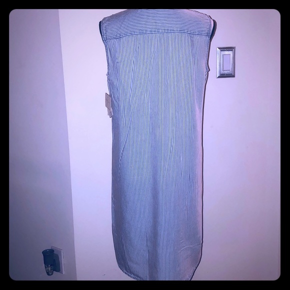 🆕 Striped Tencel Button Down Dress - Picture 7 of 8